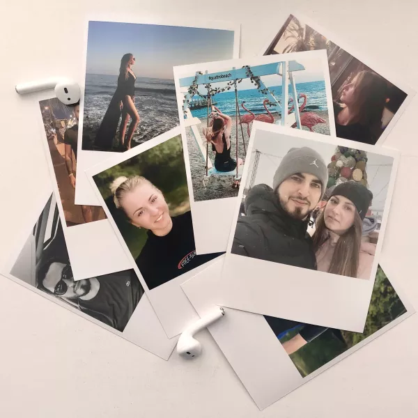 Пример напечатанных фотографий