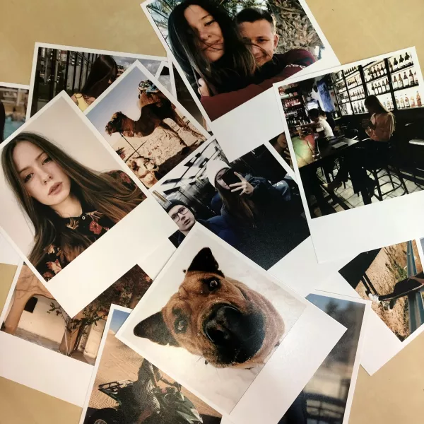 Пример напечатанных фотографий