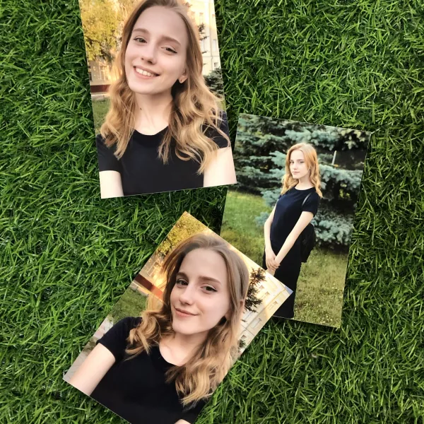 Пример напечатанных фотографий