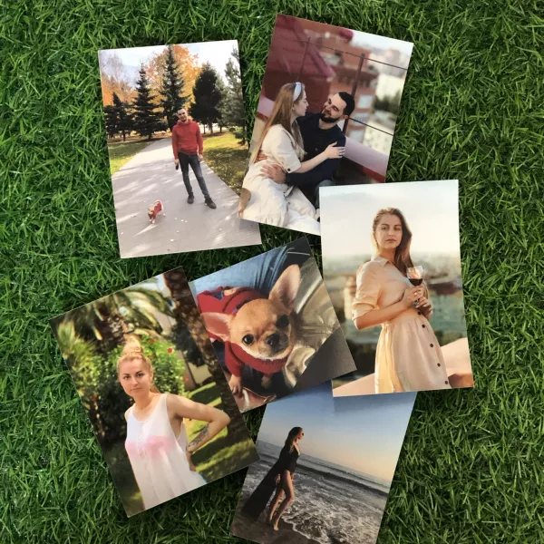 Пример напечатанных фотографий